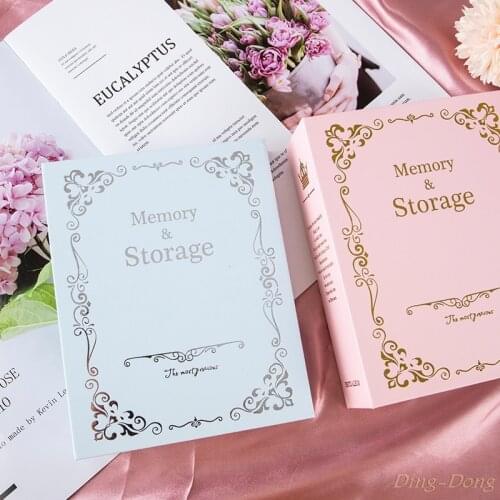 100 Pockets 6 Inch DIY Vintage Photo Albums Picture Case Storage Scrapbooking Picture Case Photo Album Frame For Kids Children
