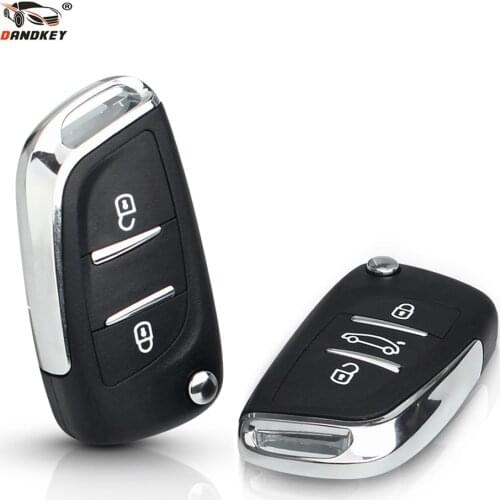 Dandkey 5x For Citroen Coupe C2 C4 Picasso C5 C6 C8 Xsara For Peugeot 306 407 807 Modified Flip Remote Car Key Shell Fob CE0523