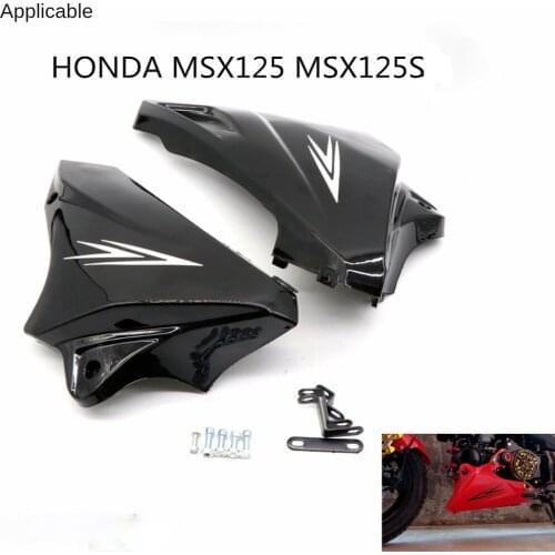 For Honda Msx125sf Silver Steel Monster Lower Air-Guide Sleeve Engine Cover Modification Accessories