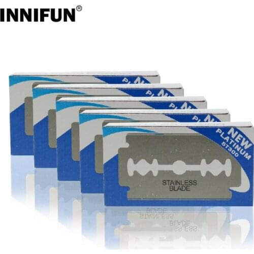 Dorcoo 50pcs Razor Blades Brand Stainless Steel Safety Razor Blades To Shave Blade To Razor For Men Lames De Rasoir Barber Blade