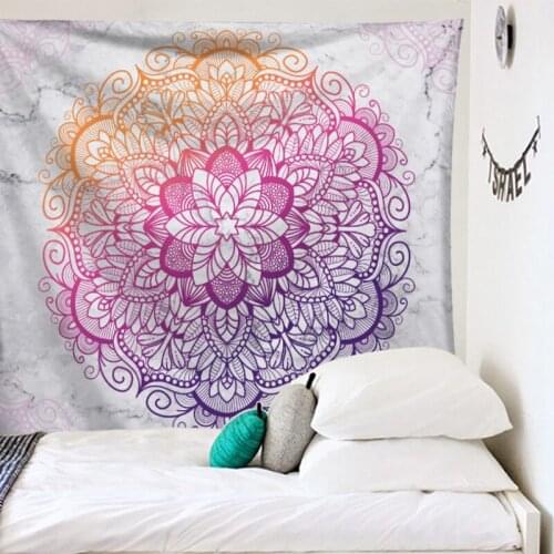 Indian Mandala Tapestry Wall Hanging Sandy Beach Throw Rug Blanket Tent Travel Mattress Bohemian Sleeping Pad Dorm Decor Blanket