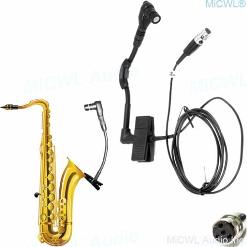 Professional Beta98 Cardioid Condenser Instrument Microphone For Shure TA4F mini 4Pin Studio Mics XLR 3Pin Phantom Power Adapter