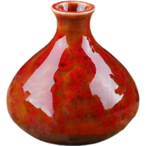 Ceramics Flower Pot Decoration Green Living Room Bule Home Decor Yellow Red Vases