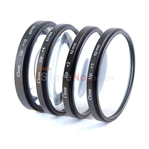82mm Close Up Macro LENS Filter kit MACRO Close-Up+1+2+4+10 + black case bag for 82mm lens Filter