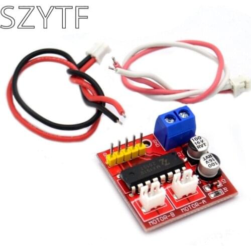 L298N 2.5A Double H-bridge PWM speed reversing stepper motor dual motor drive module over