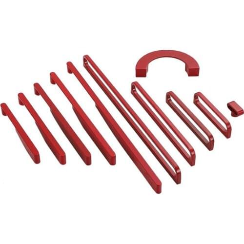 LCH Modern Style Zinc Alloy Baking Paint Surface Treatment Piano Red Cabinet Pull Drawer Handle Cupboard Knobs