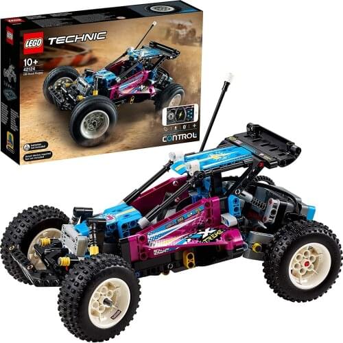 LEGO Technic Off-Road Jeep Collectible Controlled Retro Jeep Toy Car Building Set for Kids and Adults 42124 (374 Pieces)