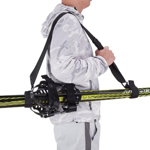 Premium Ski Straps With Hoop&loop Skiing Pole Shoulder Hand Carrier Adjustable Skiing Supplies For Ski Snowboard