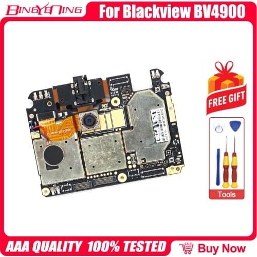 Mainboard For Blackview BV4900 Smartphone USB Charging Dock Flex Cable Motherboard With Rear Camera + Vibrator Repair Replaceme