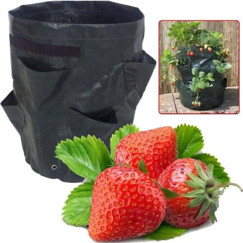 Felt Cloth/PE Flowers Cultivation Strawberry Vegetable Planting Growing Bags Barrels Potato Planter Bags For Garden Supplies