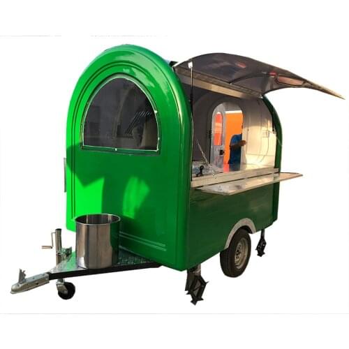 Mobile Food Cart Ice Cream Food Van Trailer for Snack Mini Street Food Car Kitchen Equipment Customized