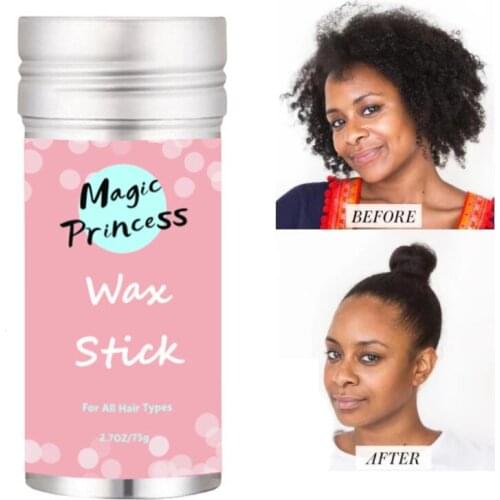 Hair Wax Stick Edge Control Gel Stick Hair Pomade Stick Styling Hair Soft with a Light Fragrance 2.7Oz 75g. for made chignon