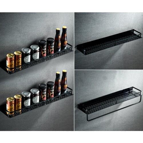 Bathroom Shelf Space Aluminum Shower Basket Corner Shelves Shower Gel Shampoo Holder Kitchen Storage Rack Hook Accessories