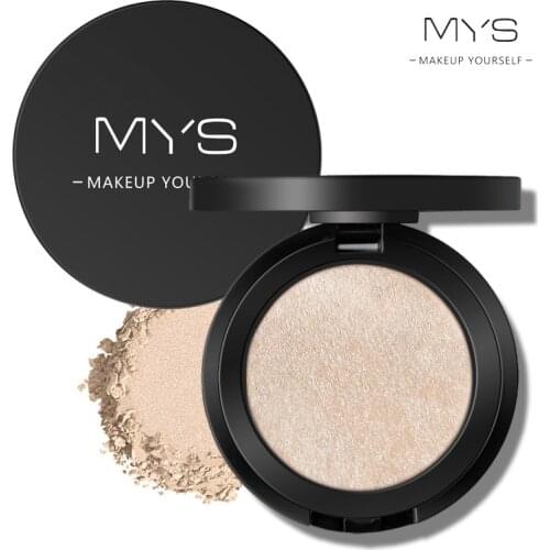 MYS brand professinal face makeup 6 color bronzer and highlighter palette powder make up glow highlighter contour palette