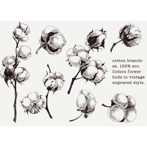 Cotton Tree Transparent Clear Stamp for DIY scrapbooking/Card Making C367