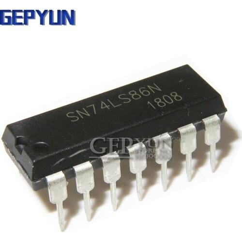 10PCS HD74LS86P HD74LS86 DIP14 DIP SN74LS86N 74LS8 Gepyun