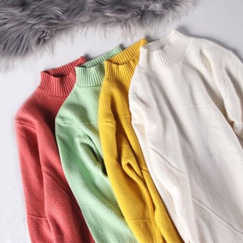 Hirsionsan Oversized Solid Women Sweater Splice Thick Autumn Winter Soft New Casual Chic Pullover Warm Female Wool Basic Jumper