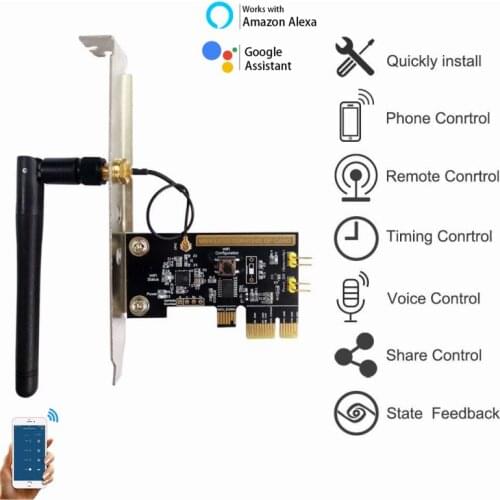 Computer Remote Switch Wifi Smart PC Start Starting Up Card Startup Card Work With Ewelink Alexa Echo Yandex Alice Smart Home