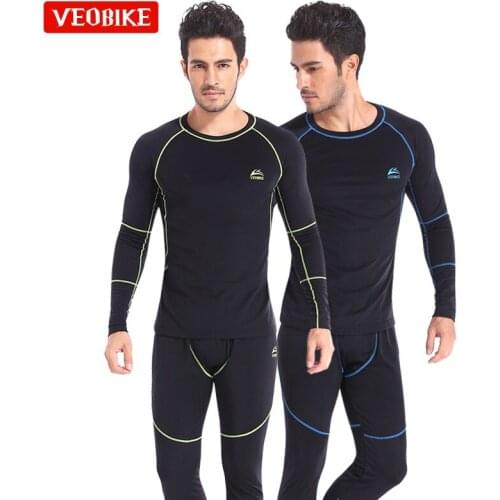 Outdoor Sports Fleece Thermal Underwear Hiking Running Skiing Tight Function Warm Underwear