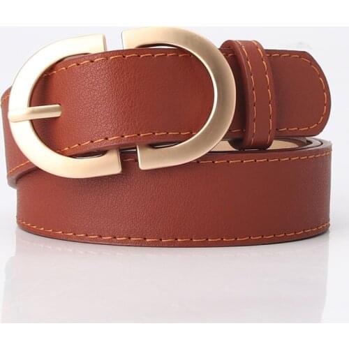 Korean Style Woman Belt Metal Pin Buckle Simple Wild Casual Jeans Youth Ins Wind Waistband Ladies