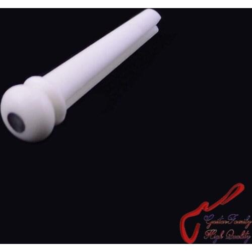1 Set ( 6 Pcs ) GuitarFamily Real Bone Folk Acoustic Guitar Bridge Pins MADE IN KOREA