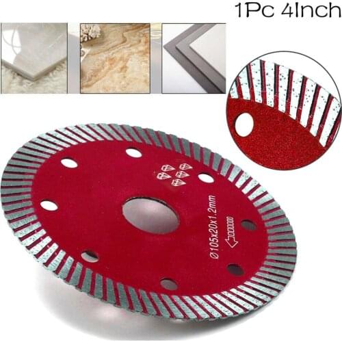 4\" Diamond Turbine Saw Blade Cutting Disc Wheel Is Suitable For Marble Ceramics Grinding Glass Glass Tile Jade PVC Plastic Pipe