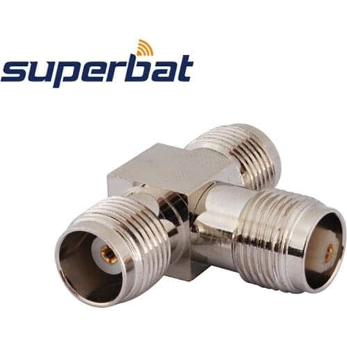 Superbat 5 pcs TNC Adapter TNC Jack to Female to Jack "T" Type
