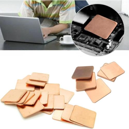 New Premium 5pcs 0.3mm-2mm DIY Copper Shim Heatsink thermal Pad for Laptop GPU CPU VGA Chip RAM Copper Heat sink