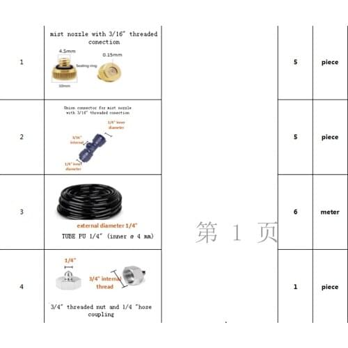 Low pressure spray system accessories