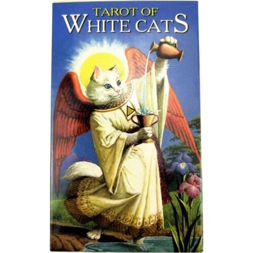 White cats Tarot oracle Cards Tarot Deck cards read the mythic fate divination for fortune games