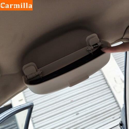 Carmilla for Land Rover Range Rover Velar Evoque Freelander Discovery Vision Defender Car Glasses Box Case Sunglasses Holder