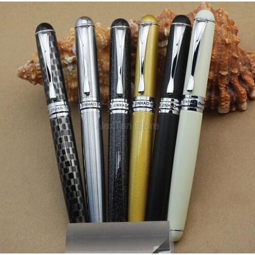 Jinhao X750 Elegant 18KGP 0.5mm Medium Nib Metal Fountain Pen Black Grey Silver Blue Pink Multicolor For Choice Jinhao 750
