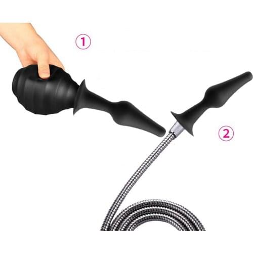 Wetips Enema Shower For Cleaner Lavement Vaginator Anal Silicone Ducha Rectal Bidet Enema Portable Douche Shower For Anal