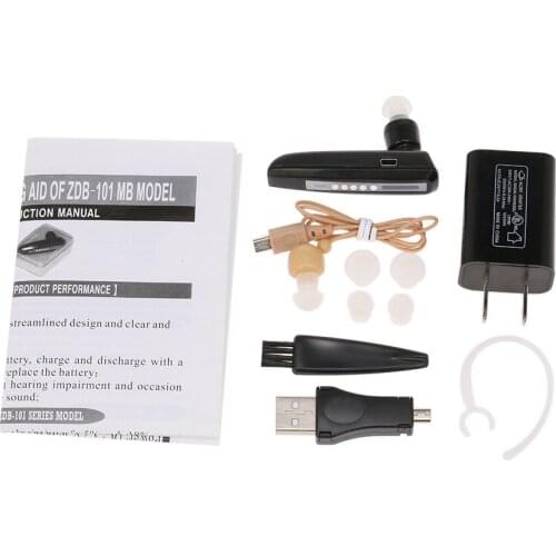 Invisible Mini Hearing Aid Rechargeable For Elderly Binaural Sound Amplifier Hearing Aids Digital Deaf Ear Care Tool Devices