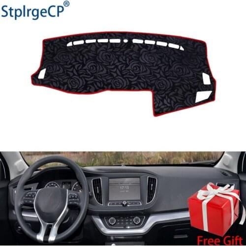 Latest Rose Pattern Non-slip Car Dashboard Cover Dash Mat Pad DashMat ANti-UV Car Sticker for ROEWE 360 2015-2018 Car Styling