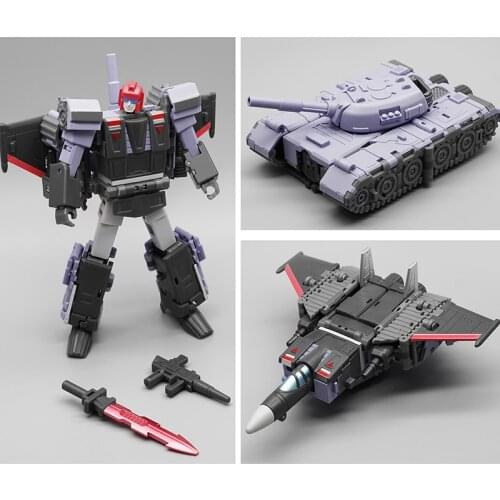 NEW Mechanic Toys MFT Transformation MS-28A MS28A Thunderbolt Triple Changers Dark Version Action Figure Robot Toys With Box