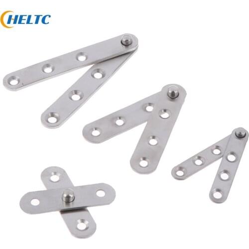 4Sizes Stainless Steel 360 Degree Rotating Door Pivot Hinge Tone Rotary Hardware House Supplies Hinges- Sliver