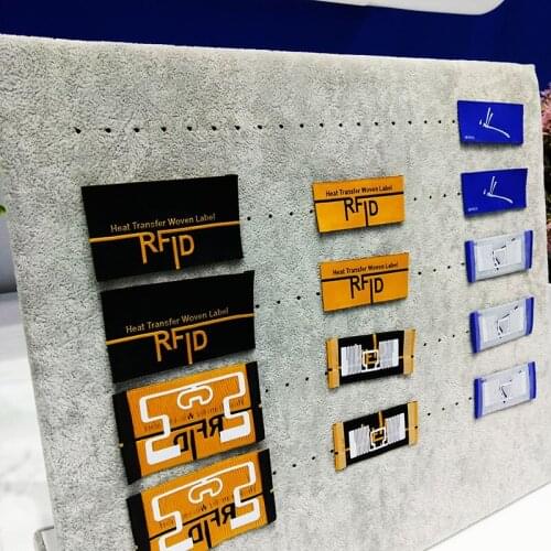 RFID clothing electronic label woven Mark non-woven fabric silk fabric UHF RFID electronic tags passive customized