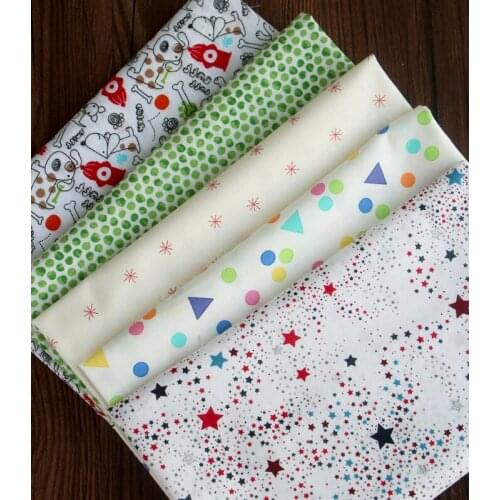 New Cartoons Kids Twill Cotton Fabric,Patchwork Cloth for DIY Sewing Quilting Fat Quarters Material For Baby&Child