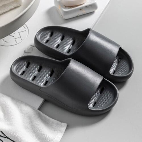 Men Women Slippers Summer Flip Flop Shoes Quick Dry Bathroom Fashion Non-Slip Flat Platform Solid Indoor Casual House Slides