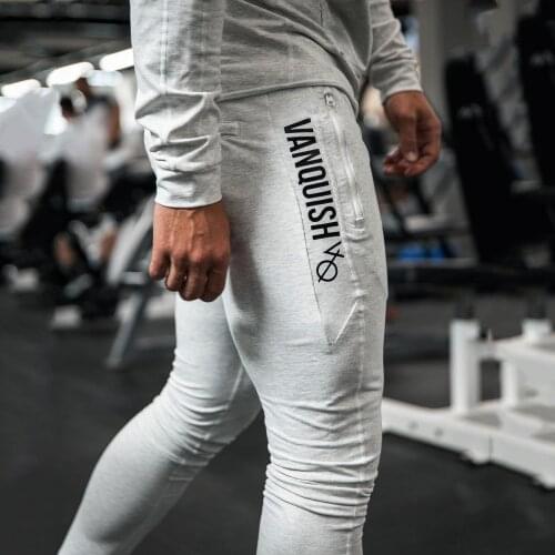 Jogger Streetwear Fall Fashion Mens Clothing Cotton Workwear Casual Pants Fitness Workout Sweatpants Foot Pants