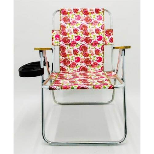 Folding Camping Chair Pomegranate Pattern beach chair