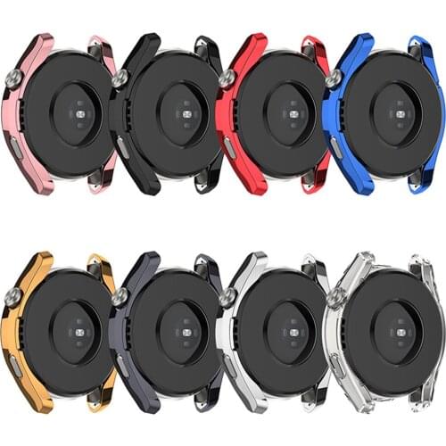 Housing Shell Cover TPU All-inclusive Electroplating Protective Case for Huawei Watch3 Pro Watch