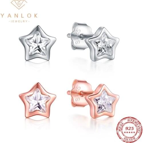 YANLOK Insect Collection 925 Sterling Silver Butterfly Dream Exquisite Stud Earrings For Women Sterling Silver Fine Jewelry
