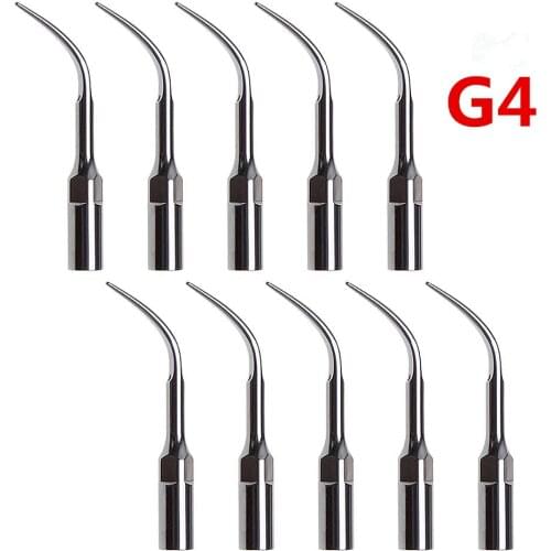 10 pcs Dental Ultrasonic Scaler Scaling Tip G4 For Woodpecker EMS Handpiece