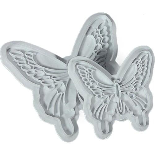 2Pcs New Cakes Decorating Tools DIY Fondant Butterfly Mold Cake Cutter Cookie for Kitchen Dining Bar tool Kitchen Accessories