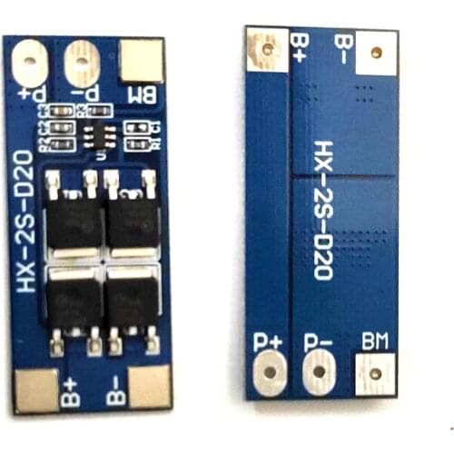 2S 7.4V 10A/13A 18650 Lithium Battery Protection Board with Balanced Li-ion 8.4V Overcharge and over Discharge Protection