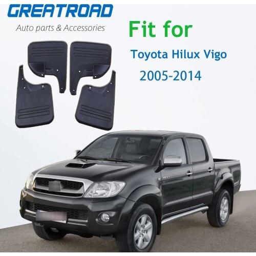 4Pcs Mud Flaps Splash Guards For Toyota Hilux Vigo 2005-2014 Front and Rear Mudguards Fender Accessories