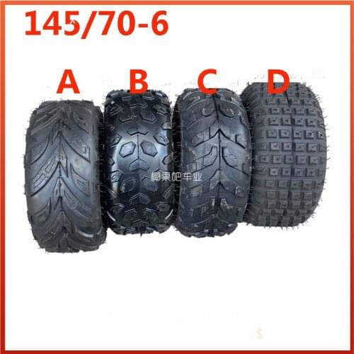 6 Inch ATV Tire 145/70-6 four wheel vehcile Fit for 50cc 70cc 110cc Small ATV Front Or Rear Wheels