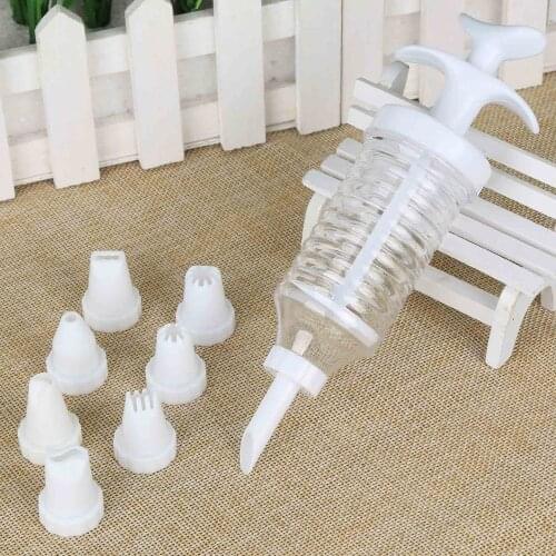 8pcs Products Cake Decorating Icing Fondant Nozzles Syringe Tools Cupcake Piping Mould Eco-Friendly Stocked Reusable